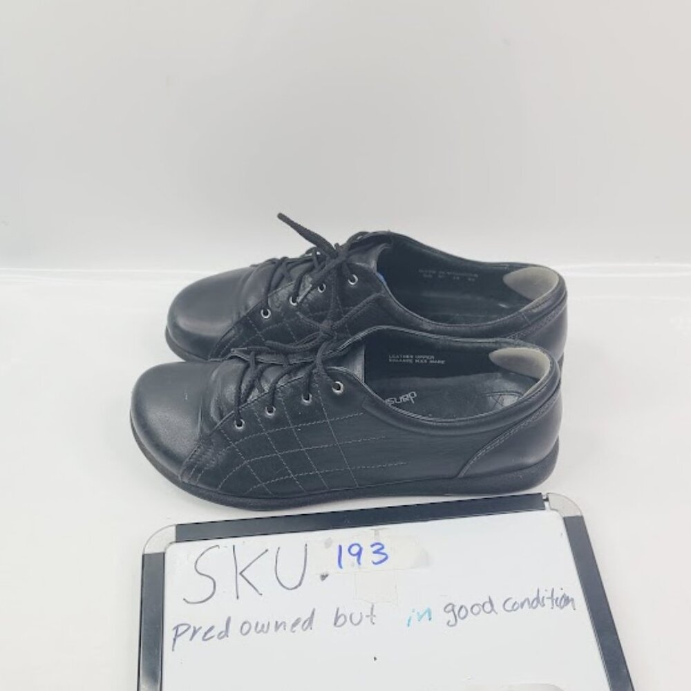 Dansko Women's Black Gretchen Leather Lace Up Casual Oxford Shoes Size 11 - Picture 7 of 7